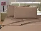 NEW Elegant Comfort 4pc Egyptian Quality Bed Sheet Set, Taupe, California King