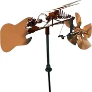 Metal Windmills for The Yard, Decorative Windmills, Garden Windmill, Metal Yard Windmills, Microphone Bell Bee Decoration Wind Spinner for Park Farmhouse Patio Seasonal Landscape