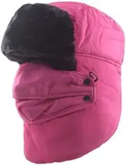 KJIASDFE Earmuffs Caps Adult Men's Winter Warm Hat Bomber Hats Thick Velvet Women's Cold-Proof Warm Ski Cap,Argento-6 7/8