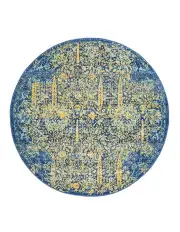 [Rug Culture] Radiance 411 Round Rug In Royal Blue