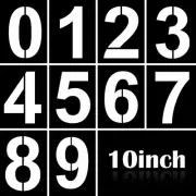 10 Inch Large Number Stencils Kit 0-9 Address Number Stencil Set Reusable Number