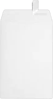 LUXPaper 6 x 9 Open End Envelopes | Peel & Press | White Linen | 80lb. Text | 50 Qty