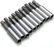 Rocaris 10 Pack Magnetic Extension Socket Drill Bit Holder 1/4" Hex Power Tools