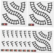 CORHAD Train Room Decor 10pcs Traffic Sign Wall Decals Playroom Classroom Accessories Boys and Girls Road Signs Home Decor