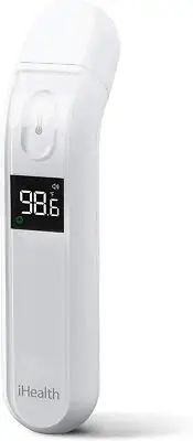 iHealth PT2L Non-Contact Forehead Thermometer with Fever Alarm and Sound Switch