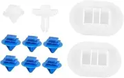 BUGUUYO 10pcs Car Side Skirt Fasteners Clip Rocker Moulding Rivets for Door Trim Panel Retainers Easy Installation for SUV Truck Rv and Other Vehicles