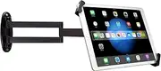 CTA Digital Articulating Security Wall Mount for 7-13 Inch Tablets/ 12.9-inch iPad Pro (2018), 11-inch iPad Pro (2018), iPad Pro 9.7, 10.5, 12.9/iPad (2018 and 2017)/iPad Mini/iPad Air/Surface Pro 4
