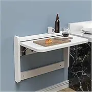 Wall Mounted Folding Table Space Saving Study Computer Desk Foldable Wall Table Flexible Storage Art (Wit 63.5 * 47 * 6cm)