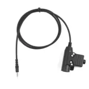 NATO Plug U94 PTT Headset Adapter Z113 3.5mm Jack for iPhone Samsung HTC