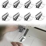 8 Pcs Universal Sewing Rolled Hemmer Foot (3-10MM), Rolled Hem Hammer Foot for Sewing Machine, Rolls Hemming Attachment Rolled Seam Presser Foot, Sewing Accessories & Tools