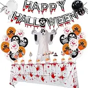 Halloween Balloons Decoration Set - Theme Party Banner Kit for Indoor and Outdoor - Home Decor Scene Party Supplies for Adults Kids