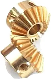 Gears Pinion Gear Set, Pinion Gear 2pcs 1:1 Brass Bevel Gear 1 Module 20 Teeth Inner Hole 6mm 8mm 90 Degree Drive Commutation Brass Gears Screw Hole M4 Screw bore Shaft(Bore 8mm)
