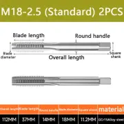 A pair M18-2.5 Hand tap set tap machine suitable for die steel aluminum