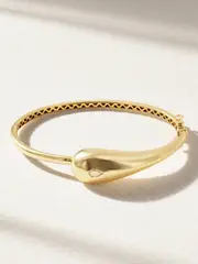 [Mateo] Mateo - Droplet 14-karat Gold Diamond Bracelet - One size One size Gold