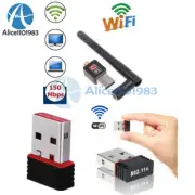 USB 2.0 802.11N/G/B Mini 150Mbps Wireless Wifi LAN Network Card Adapter Antenna