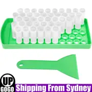 50x 5.5ML Lip Balm Crafting Kit Lip Balm Filling Tray Spatula Lip Balm Tubes DIY
