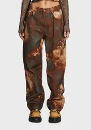 [The Ragged Priest] Tie Dye Dad Jeans