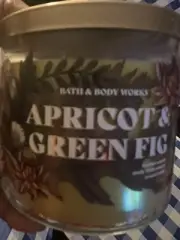 NEW Bath & Body Works (APRICOT & GREEN FIG) LARGE 3 Wick Candle