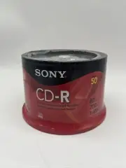 [NEW SEALED] Sony 50 Pack CD-R 80 Minute Blank 700MB 1-48X Recordable Disc