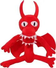 11.8 inch Rainbow Friends Plush Toys: Monster Soft Cute Stuffed Animal Plush Doll, Adventure Horror Game Plush(red Dinosaur Monster)