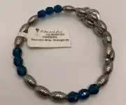 Alex and Ani Nouveau Midnight Bangle Bracelet Blue NWT