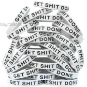 50 GET SH*T DONE Wristbands - Color Filled Modivation Silicone Bracelet Bands