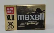 Single (1) Vintage NOS Factory Sealed MAXELL XLII 90 Cassette Tape Made in Japan