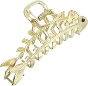 PLAFOPE Fashion Shark Tooth Hair Claw Clip Alloy Hair Clamp for Women for Casual Styles Makeup and Daily Use Non Slip Grip