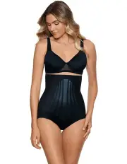 [Miraclesuit Shapewear] Lycra FitSense Extra High Waist Shaping Brief in Black