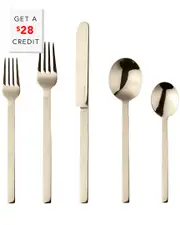 Mepra Stile Champagne 5Pc Place Setting with $28 Credit