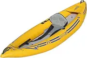 Advanced Elements Attack™ PRO Whitewater Inflatable Kayak - AE1051-Y Inflatable Whitewater Kayak with Pump - 9' 9" - 25.5lbs - Yellow