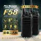 Fire Monster F58 UHF 免執照 無線電對講機 2入組 美國軍規 IP54 防水防塵 堅固耐用