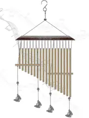 Wind Chimes, 30 In Outdoor Wind Chime With 18 Metal Tubes Wind Chimes