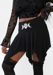 [The Grave Girls] Goddess Embroidered Mini Skirt
