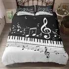 Piano Note Single Double Queen King Super King Bed Duvet Quilt Doona Cover Set