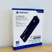 WD Black SN850P – Licensed For PS5 | 4TB with Heatsink | M.2 SSD Gen4 — NEW