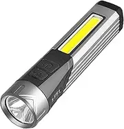mivceklw Led Work Lights with Magnetic Base, Rechargeable Waterproof Flashlight, Underhood Job Site Lighting for Car Repair, Camping, and Fishing, Portable Design, 14 x 3.2 cm