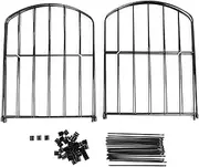 Decorative Garden Fence Metal Dog Border Fence Easy Assembly Arched Ground Stakes Yard Patio Outdoor