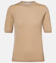 [Max Mara] Max Mara Gerico virgin wool top UK 18 beige
