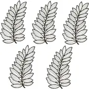 EPIGEIST 5Pcs DIY Embroidered Flower and Leaf Patches for Clothing Bags and Crafts Versatile Sewing Appliques for Unique Handmade Decorations
