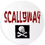 Scallywag Pirate - 100 Pack Circle Stickers 3 Inch - Skull Crossbones
