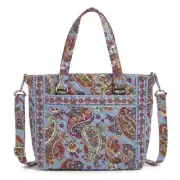 Vera Bradley Cotton Multi-strap Shoulder Satchel Purse Provence Paisley