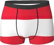 [HVTTIOR] Austrian flag Print Various Men Briefs Breathable Stretch Underwear Lightweight for All Day Comfort