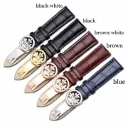 Watchband Strap for Patek (PP) Watches, Leather with Deployment Strap & Tools