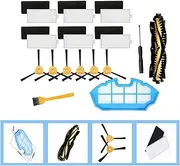INPETS Main Brush Filters Side Brushes Primary Filter Spare Parts Apply Fit for EcoVacs Deebot N79 N79S N79SE N79W N79T N79W + Deebot 500