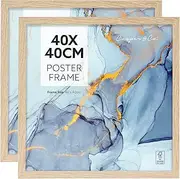 Cooper & Co. Set of 2 40x40cm Poster Photo Frames Natural