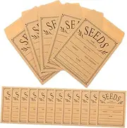 Generic 100pcs Reusable Envelopes Blank Paper Seed Packet Envelopes for Vegetable Seed Collection Tiny Coin Envelopes for Storage and Organization