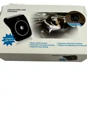 Wireless Car Speakerphone Kit Hands-Free Speaker Phone Visor Clip