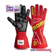 Momo Automotive MOMGUPERFORED12 Red Nomex Driving Gloves Pair XL Performance Par