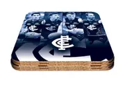 Carlton Blues AFL Player Quality Cork Coasters Set of 4